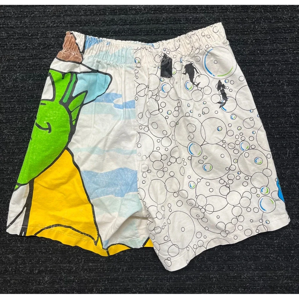 Vintage 1990s Fish Police Inspector Gill Cartoon Boxer Shorts Mens Small flaw